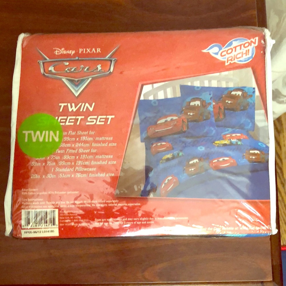 Disney Cars Twin Sheet Set🏎